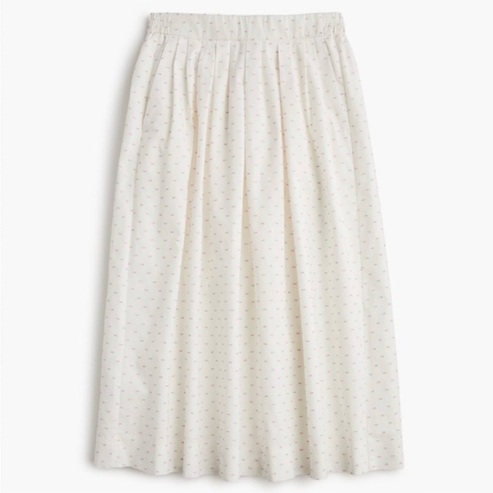 J. Crew midi skirt in vintage clip dot
